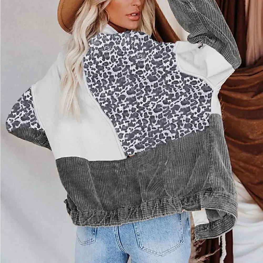Leopard Patchwork Jacket